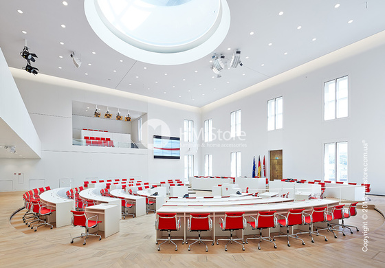 Кресло Vitra Aluminium Chair EA 117, Fabric Nero