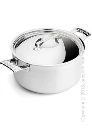 Кастрюля низкая с крышкой De Buyer Inox French Collection Mont Blue 24 см