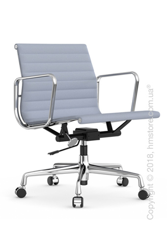 Кресло Vitra Aluminium Chair EA 117, Fabric Blue Ivory
