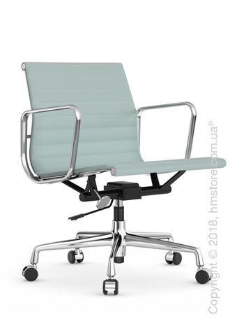 Кресло Vitra Aluminium Chair EA 117, Fabric Ice Blue Ivory