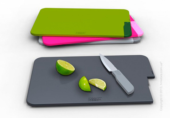 Доска с ножом Joseph Joseph Slice & Store, Черная