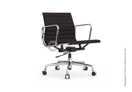 Кресло Vitra Aluminium Chair EA 117, Fabric Nero Moor Brown