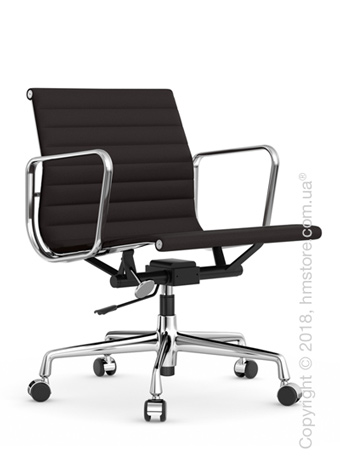 Кресло Vitra Aluminium Chair EA 117, Fabric Nero Moor Brown
