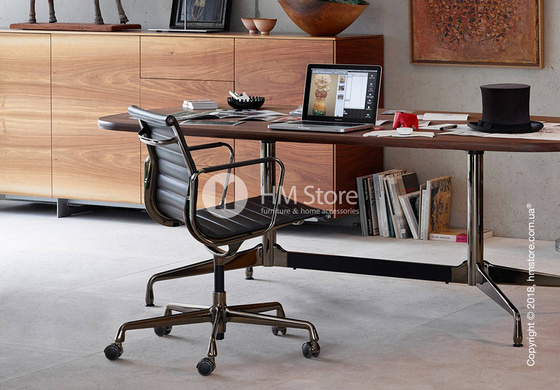 Кресло Vitra Aluminium Chair EA 117, Fabric Red Poppy Red