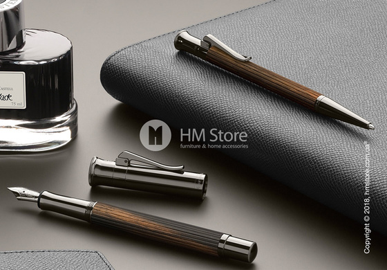 Ручка шариковая Graf von Faber-Castell серия Classic, коллекция Macassar, Finely Fluted
