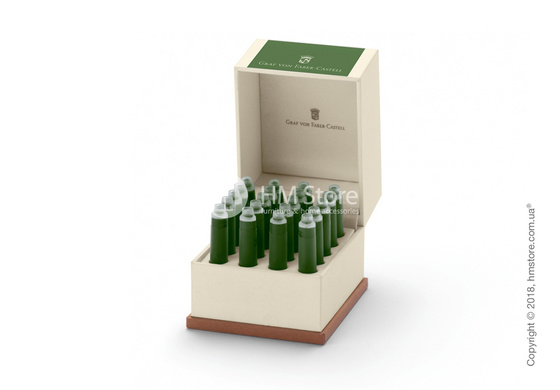 Набор сменных картриджей Graf von Faber-Castell для перьевой ручки, 20 предметов, Moss Green Набор сменных картриджей Graf von Faber-Castell для перьевой ручки, 20 предметов, Moss Green