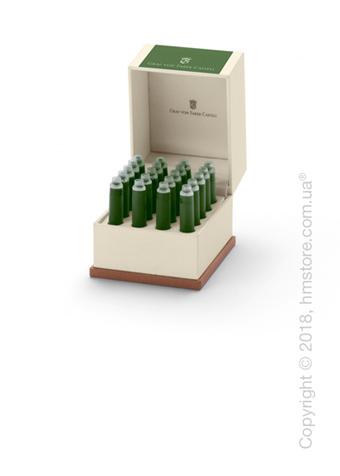 Набор сменных картриджей Graf von Faber-Castell для перьевой ручки, 20 предметов, Moss Green