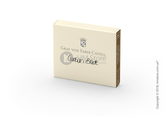 Набор сменных картриджей Graf von Faber-Castell для перьевой ручки, 6 предметов, Carbon Black Набор сменных картриджей Graf von Faber-Castell для перьевой ручки, 6 предметов, Carbon Black