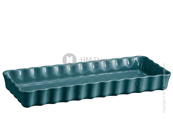 Форма для выпечки прямоугольная Emile Henry Ovenware 15 х 36 см, Blue Flame Форма для выпечки прямоугольная Emile Henry Ovenware 15 х 36 см, Blue Flame