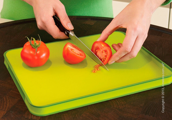 Разделочная доска Joseph Joseph Cut & Carve Plus Small, Зеленая Разделочная доска Joseph Joseph Cut & Carve Plus Small, Зеленая