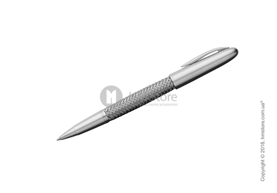 Ручка роллер Porsche Design серия TecFlex, коллекция Stainless Steel