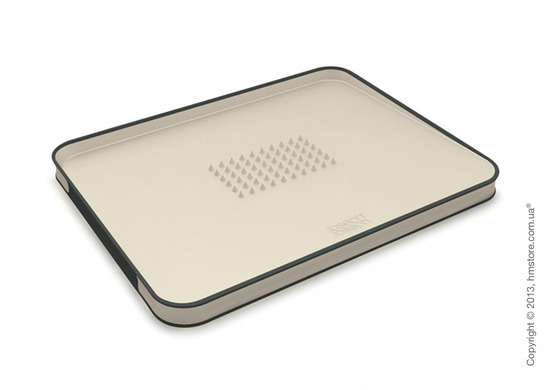 Разделочная доска Joseph Joseph Cut & Carve Plus Small, Бежевая