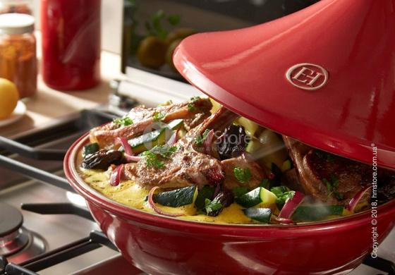 Тажин керамический Emile Henry Cookware Flame 2 л, Brick Тажин керамический Emile Henry Cookware Flame 2 л, Brick