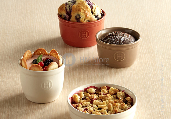 Рамекин для выпечки керамический 9 x 9 см Emile Henry Ovenware, Brick