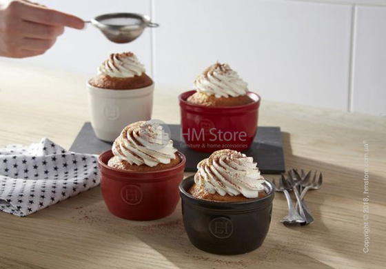 Рамекин для выпечки керамический 10,5 x 10,5 см Emile Henry Ovenware, Burgundy