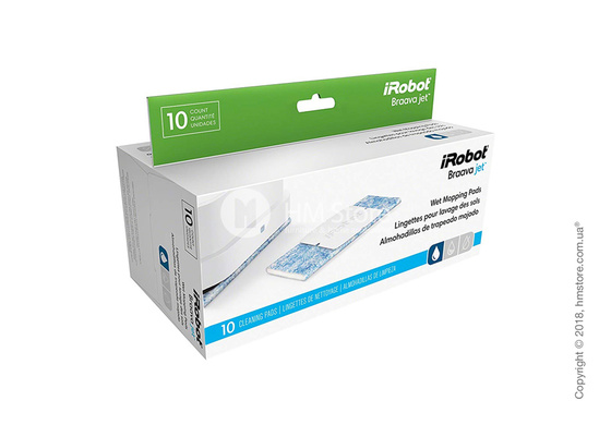 Комплект из 10-ти одноразовых салфеток для влажной уборки для iRobot Braava Jet 240