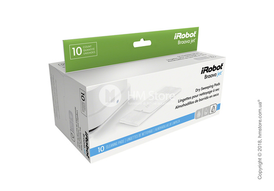 Комплект из 10-ти одноразовых салфеток для сухой уборки для iRobot Braava Jet 240