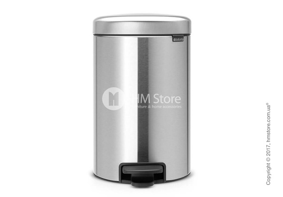 Ведро для мусора Brabantia Pedal Bin NewIcon 12 л, Matt Steel