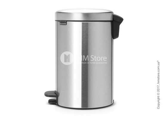 Ведро для мусора Brabantia Pedal Bin NewIcon 12 л, Matt Steel