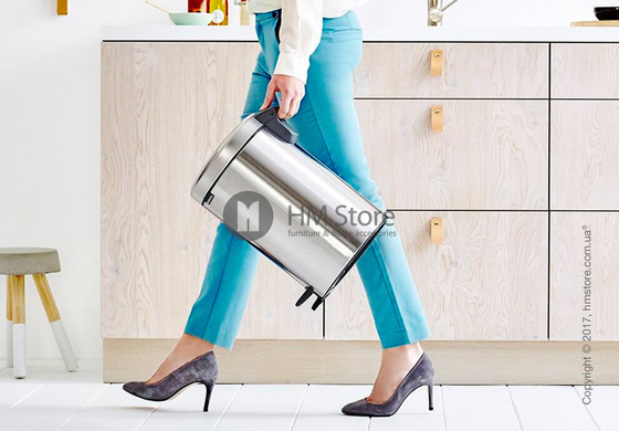 Ведро для мусора Brabantia Pedal Bin NewIcon 12 л, Matt Steel