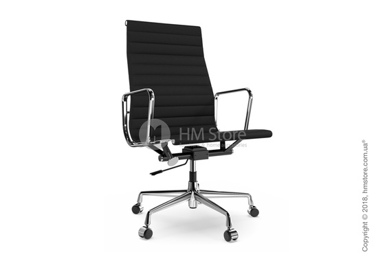 Кресло Vitra Aluminium Chair EA 119, Fabric Nero