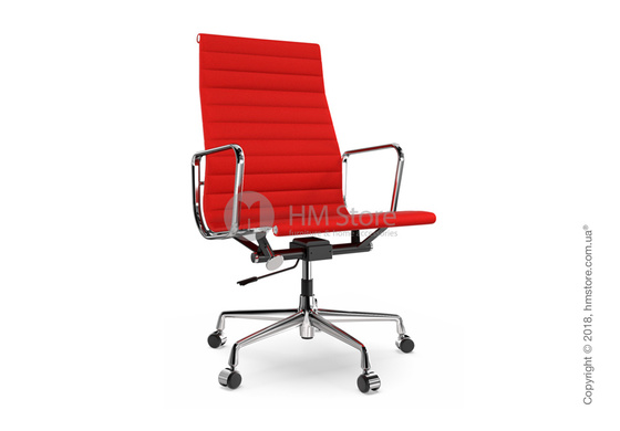 Кресло Vitra Aluminium Chair EA 119, Fabric Red Poppy Red