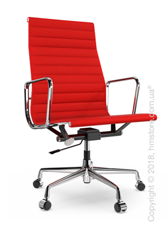 Кресло Vitra Aluminium Chair EA 119, Fabric Red Poppy Red