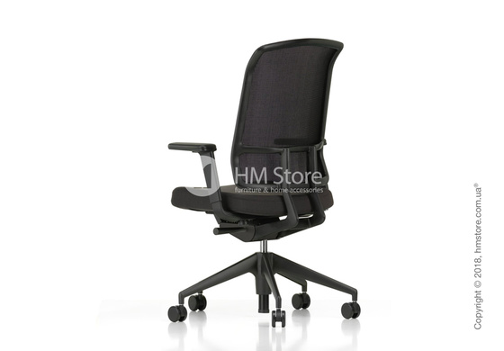 Кресло Vitra AM Chair, black backrest, Plano Nero