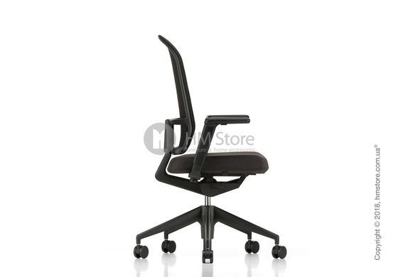 Кресло Vitra AM Chair, black backrest, Plano Nero