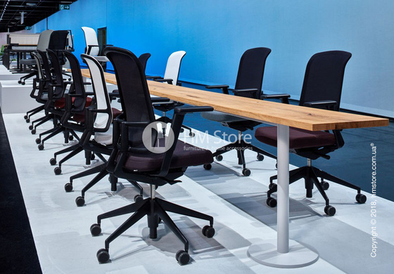 Кресло Vitra AM Chair, black backrest, Plano Sierra Grey. Купить