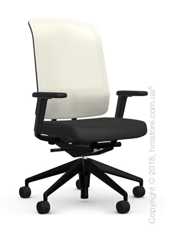 Кресло Vitra AM Chair, white backrest, Plano Nero