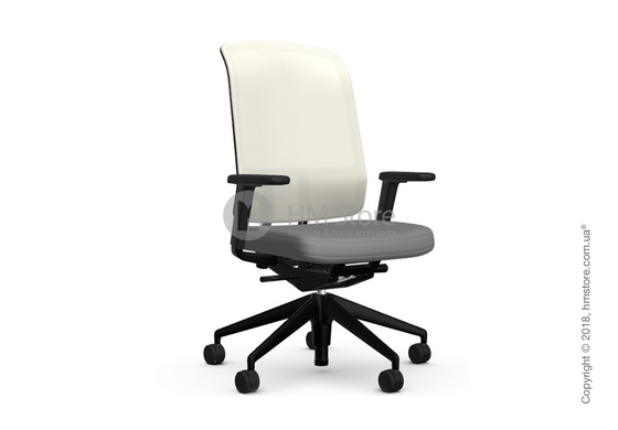 Кресло Vitra AM Chair, white backrest, Plano Sierra Grey