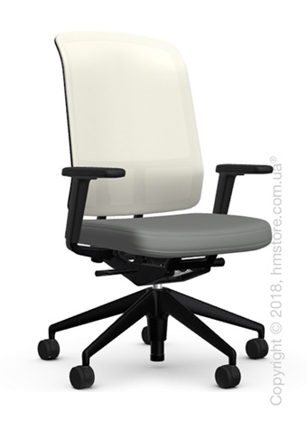 Кресло Vitra AM Chair, white backrest, Plano Sierra Grey