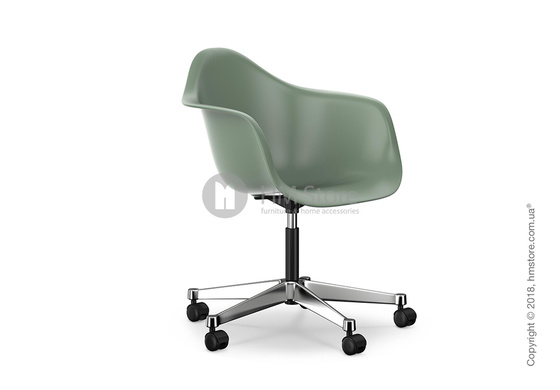 Кресло Vitra Eames Plastic Armchair PACC, Moss Grey