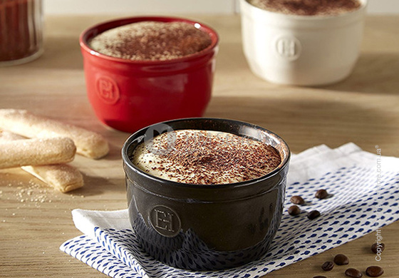 Набор рамекинов для выпечки керамических 10,5 x 10,5 см Emile Henry Ovenware, Burgundy