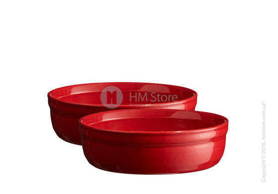 Набор форм для крем-брюле Emile Henry Ovenware 13 см, 2 шт, Burgundy