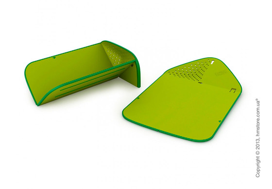 Разделочная доска Joseph Joseph Rinse & Chop Plus, Зеленая