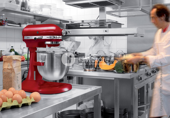Профессиональный планетарный миксер KitchenAid Heavy Duty Bowl-Lift Stand Mixer 4.8 л, Empire Red
