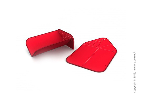 Разделочная доска Joseph Joseph Rinse & Chop Plus, Красная