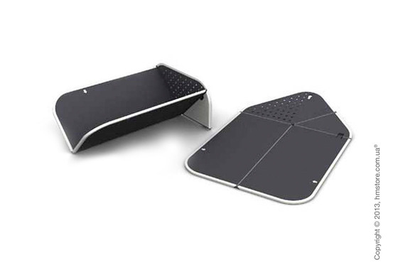 Разделочная доска Joseph Joseph Rinse & Chop Plus, Серая