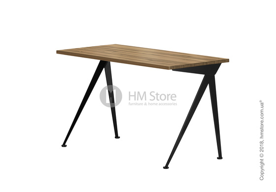 Стол Vitra Compas Direction, American Walnut and Deep Black