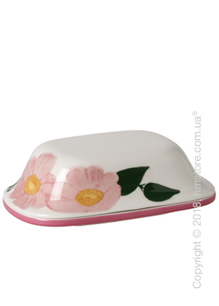 Емкость с крышкой для сливочного масла Villeroy & Boch коллекция Rose Sauvage Heritage