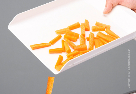 Доска с выдвижным отсеком Joseph Joseph Cut & Collect, Зеленая