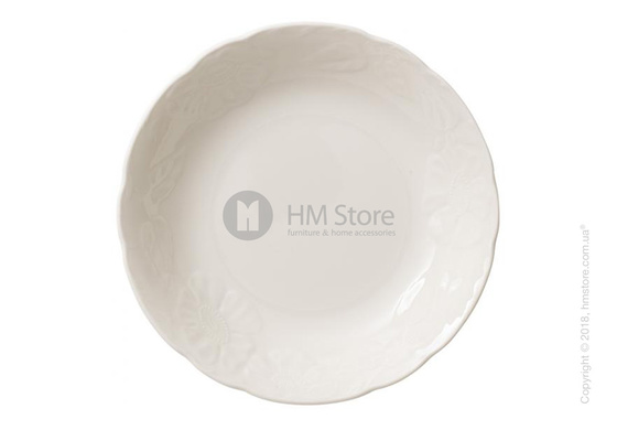 Тарелка столовая глубокая Villeroy & Boch коллекция Rose Sauvage Blanche, 20 см  Тарелка столовая глубокая Villeroy & Boch коллекция Rose Sauvage Blanche, 20 см