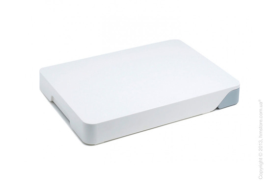 Доска с выдвижным отсеком Joseph Joseph Cut & Collect, Белая