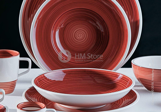 Тарелка столовая мелкая Villeroy & Boch коллекция Manufacture 27 см, Red Тарелка столовая мелкая Villeroy & Boch коллекция Manufacture 27 см, Red