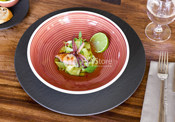 Тарелка для пасты Villeroy & Boch коллекция Manufacture 23,5 см, Red