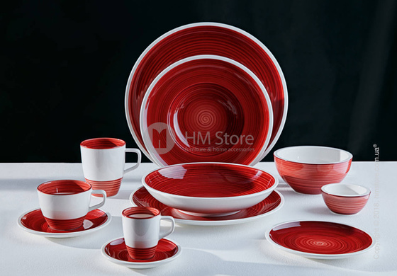 Тарелка столовая мелкая Villeroy & Boch коллекция Manufacture 22 см, Red