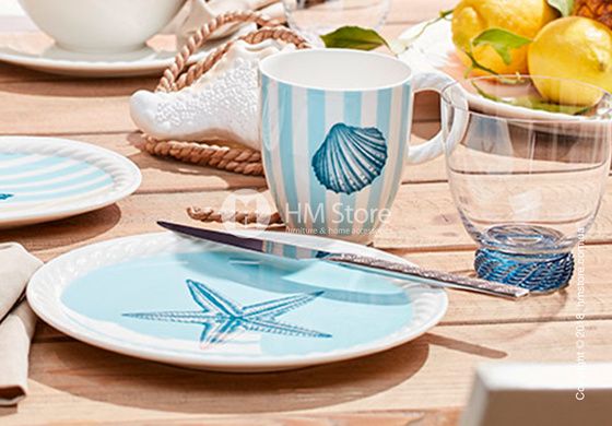 Тарелка десертная мелкая Villeroy & Boch коллекция Montauk Beachside, 22 см Тарелка десертная мелкая Villeroy & Boch коллекция Montauk Beachside, 22 см