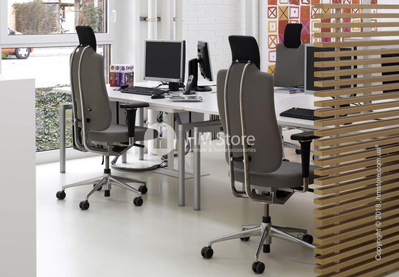 Кресло Vitra Headline Office swivel chair, Skin Nero